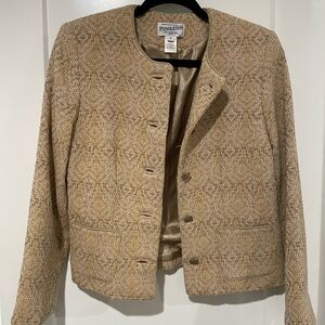 Pendleton Women's Beige Textured Blazer